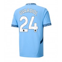 Camiseta Manchester City Josko Gvardiol #24 Primera Equipación Replica 2024-25 mangas cortas